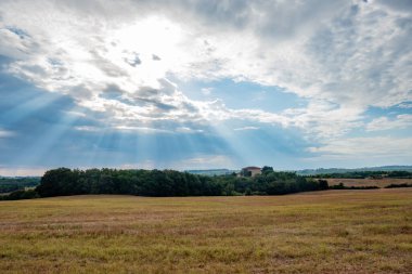 Francigena yolu boyunca manzara, Toskana
