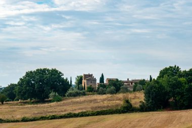 Francigena yolu boyunca manzara, Toskana