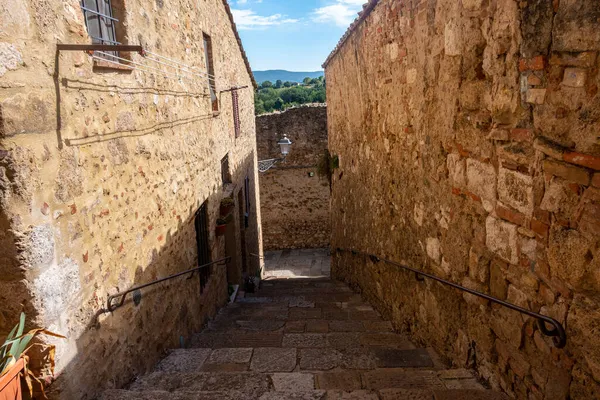 Edifici Del Piccolo Borgo Medievale Colle Val Elsa Toscana — Foto Stock