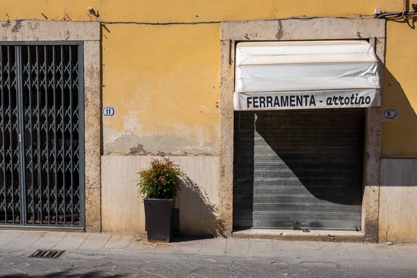 Rua Edifícios Pequena Cidade Medieval Colle Val Elsa Toscana — Fotografia de Stock
