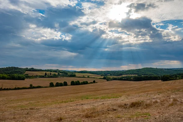 Francigena yolu boyunca manzara, Toskana