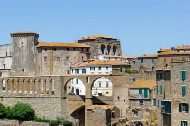 Küçük ortaçağ kasabası Pitigliano, Toskana