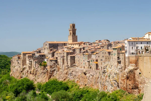Küçük ortaçağ kasabası Pitigliano, Toskana