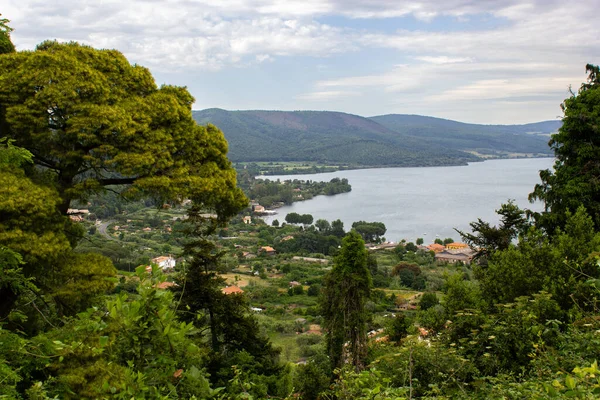 Landschaft Des Sees Von Bracciano Latium Italien — Stockfoto