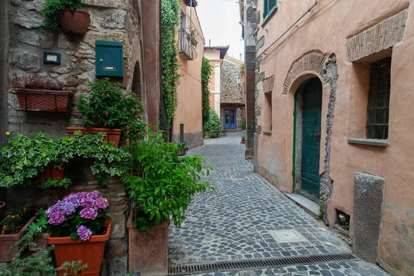 Street Anguillara Sabazia Lake Bracciano Lazio Italy — Stock Photo, Image