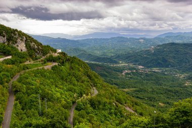 İtalya 'nın başkenti Roma' da dağ manzarası