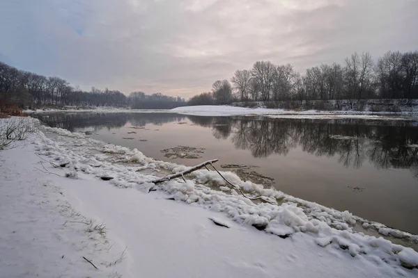 Calm River Winter Stock Image