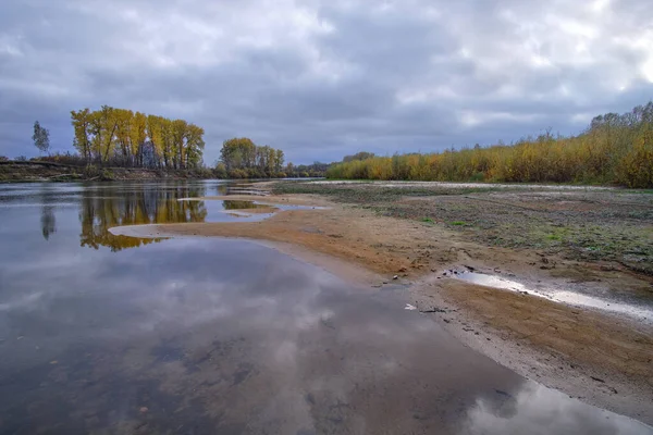 Senkung Des Flusses Herbst — Stockfoto
