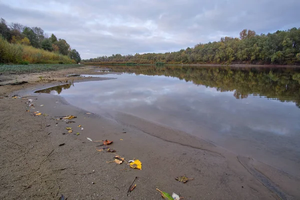 Senkung Des Flusses Herbst — Stockfoto
