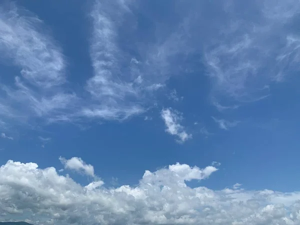 Nuvens Brancas Céu Azul Fundo Ep157 — Fotografia de Stock