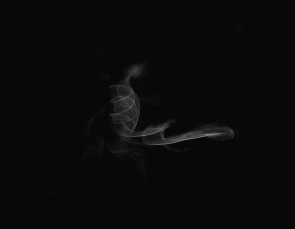 Fumaça Crânio Isolada Fundo Escuro — Fotografia de Stock