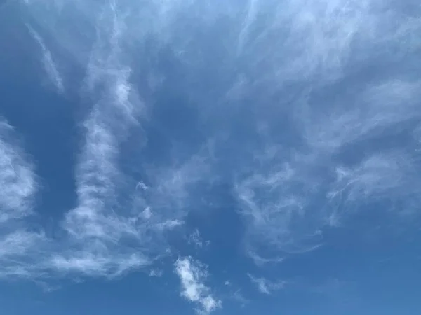 Weiße Wolken Blauen Himmel Hintergrund Ep163 — Stockfoto