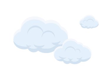 cloud vector isolated on white background ep216