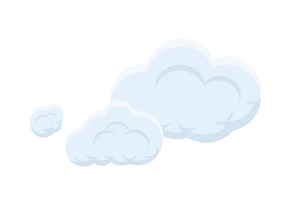 Bubble Cloud Vector Isolated White Background Ep213 — Stock Vector