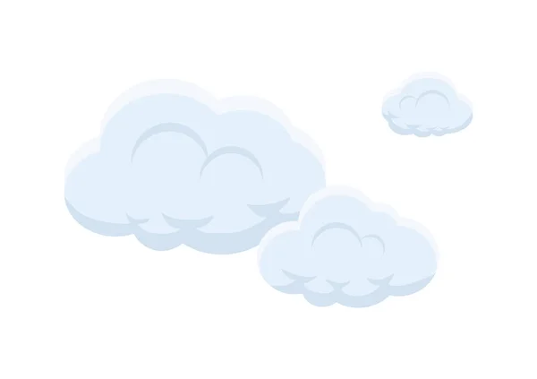 Cloud Vector Isolated White Background Ep216 — Stok Vektör