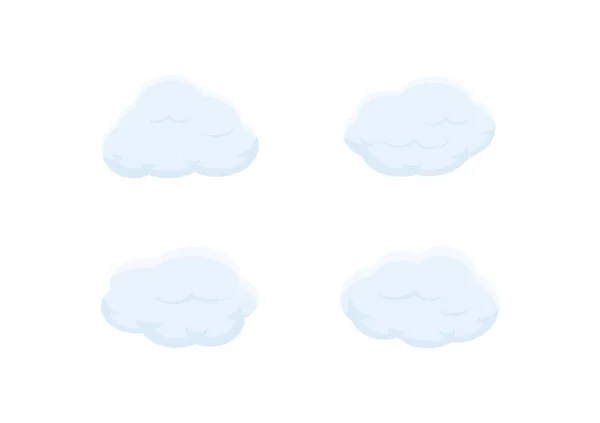 Хмарний Вектор Ізольовано Білому Фоні Ep220 — стоковий вектор