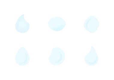 water drop vector isolated on white background ep229