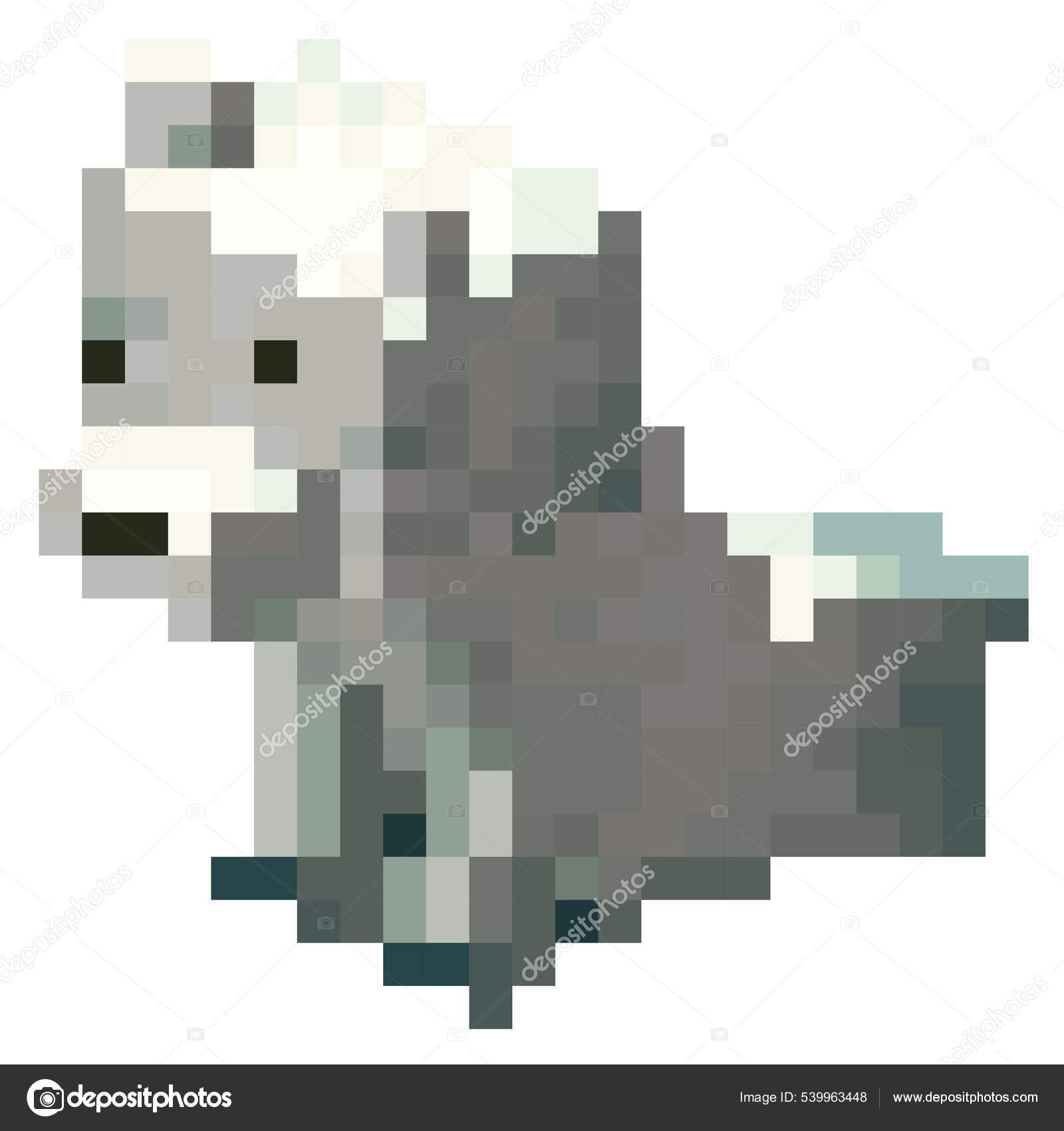 8-Bit Pixel Layout Game Elements, Web, User Interface Векторное.