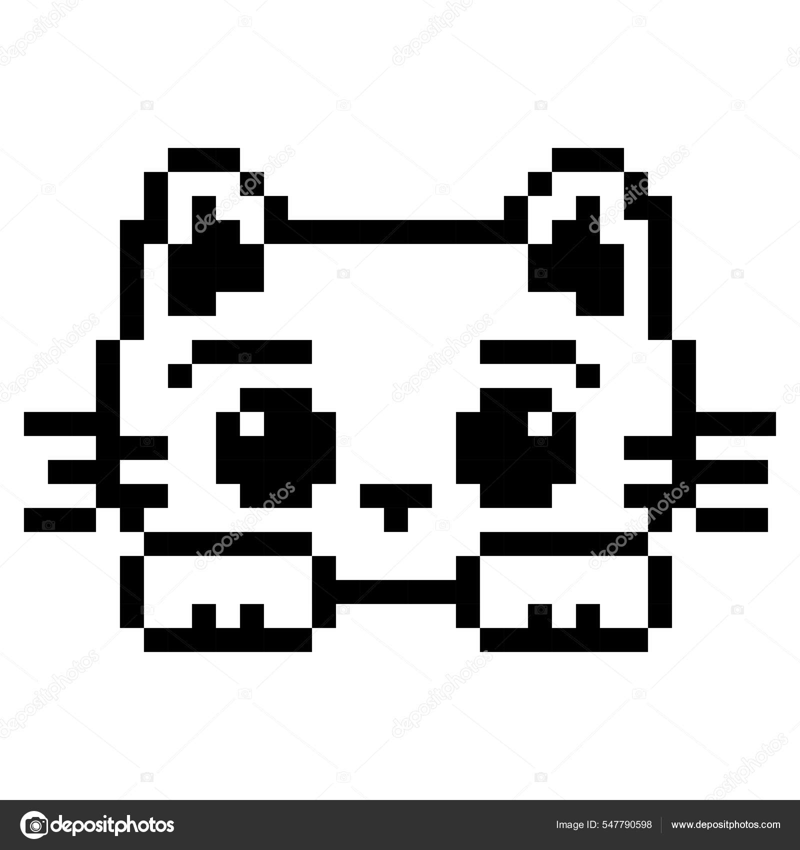 Pixel Art Cat Icon 8 Bit Stock Vector (Royalty Free) 2186021627