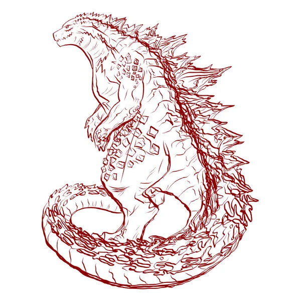 Godzilla t-shirt tasarımı, tasarım için soyut arkaplan, iş