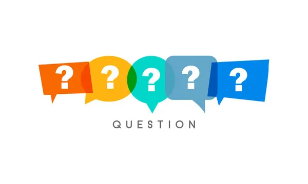 Question Concept Vector Illustration Question Mark Spech Bubble — Stock Vector