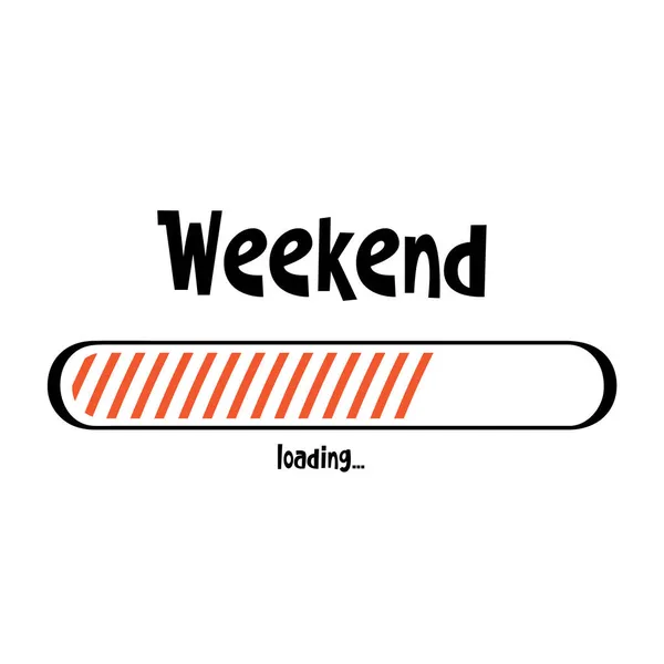 Weekend Lastning Vektor Illustration Handritad Vektor Illustration Skiss Stil Isolerad — Stock vektor