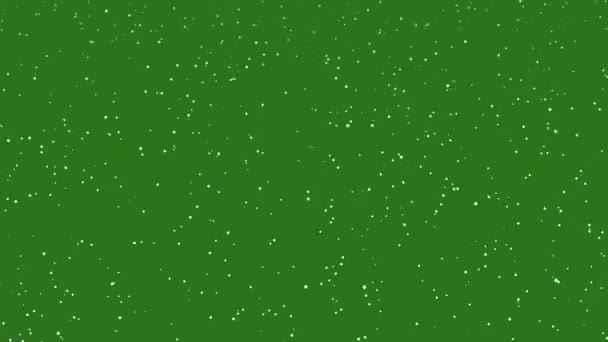 Падение Снега Зеленый Экран Анимации Видео Движения Графическая Анимация Использована — стоковое видео