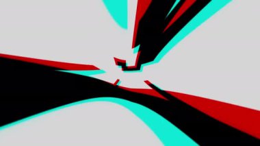 Arıza simgesi canlandırmasına 3 gün kaldı. Siyah arka planda izole edilmiş. Dijital hata efekti. 4K video. serin etkisi.