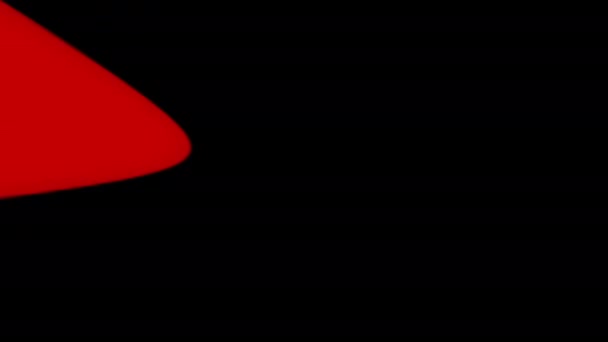 Icona Campana Glitch Animata Isolato Sfondo Nero Effetto Glitch Digitale — Video Stock