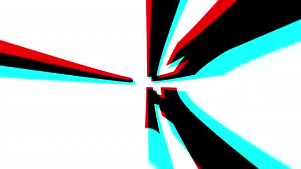 Хороші Новини Піктограма Глюка Анімовані Ізольовано Чорному Фоні Цифровий Ефект — стокове відео