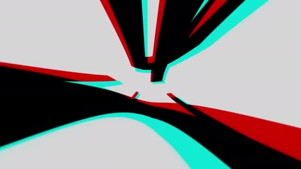 Tage Gehen Glitch Symbol Animiert Isoliert Auf Schwarzem Hintergrund Digitaler — Stockvideo