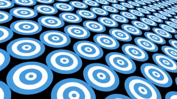 Blue Circle Rotate Background Animation Pattern Background Video Motion Animation — Stock Video