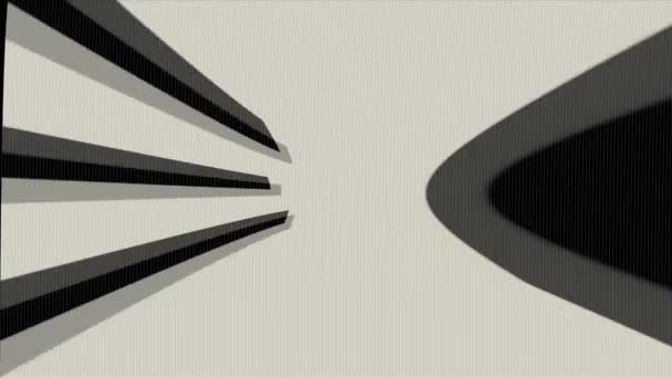 最終テキスト グリッチ アニメーションです 黒の背景に隔離されたデジタルグリッチ効果 4Kビデオ いい効果だ — ストック動画