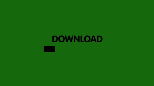 Download Bar Animation Green Background Motion Animation — Stock Video