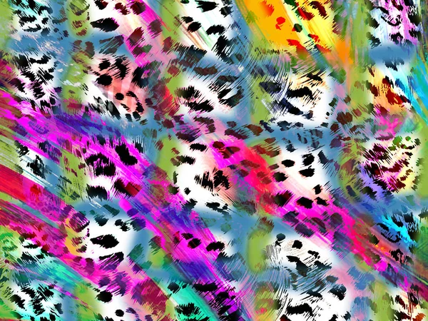 Zvířecí Tisk Leopardí Textura Pozadí — Stock fotografie