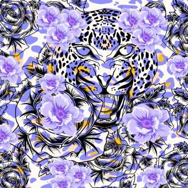 Hayvan baskısı, leopar dokusu arkaplanı