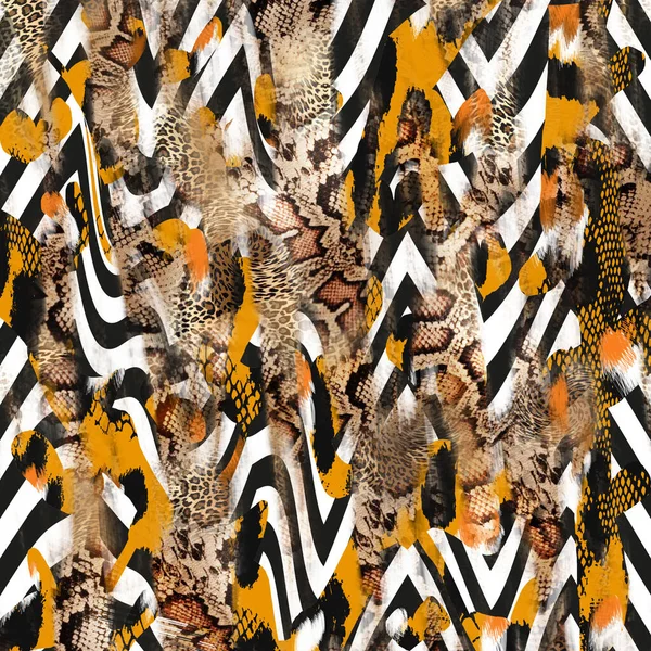 Impresión Animal Fondo Textura Leopardo Patrón Serpiente — Foto de Stock