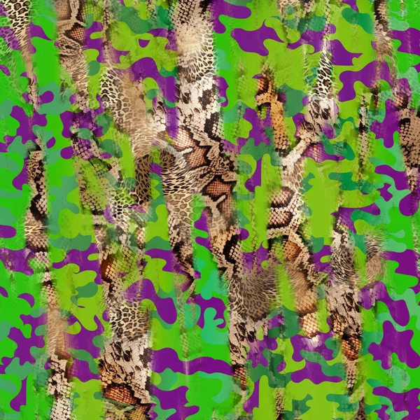 Impresión Animal Fondo Textura Leopardo Patrón Serpiente — Foto de Stock