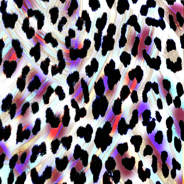 Stampa Animalier Sfondo Texture Leopardo — Foto Stock