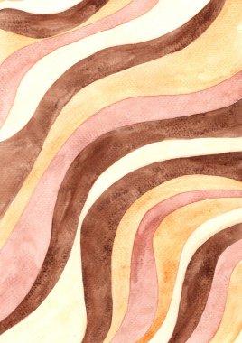 Doğal, rustik, kahve, çikolata ve çay kavramları üzerine dekorasyon için soyut kahverengi renk çizgisi arkaplan çizimi