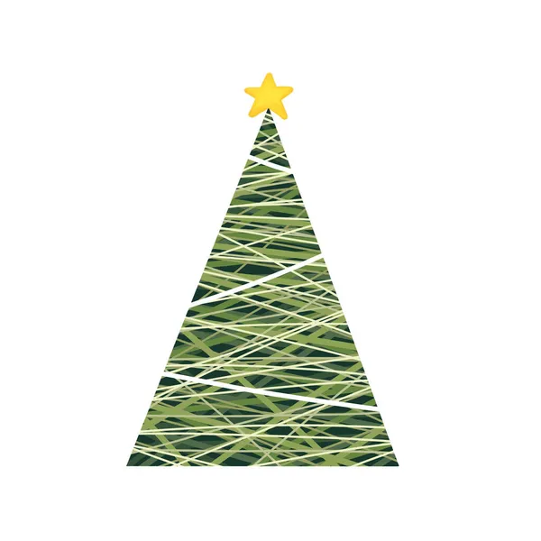 Ilustración Abstracta Del Árbol Navidad Evento Navideño — Foto de Stock