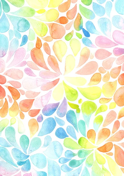 Pastell Bunte Blütenblatt Blume Aquarell Hintergrund Für Die Dekoration Auf — Stockfoto