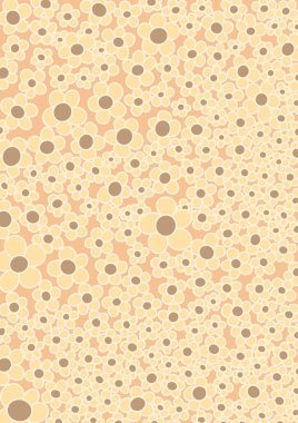 Bahçe dekorasyonu ve doğal konsept için turuncu arka planda soyut sarı çiçek.