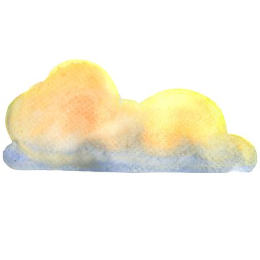 Gökyüzü manzarası için akşam pankartıyla suluboya arka plan.