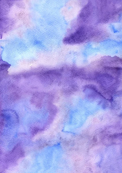 Abstrait Bleu Violet Coup Pinceau Aquarelle Fond Pour Décoration Sur — Photo