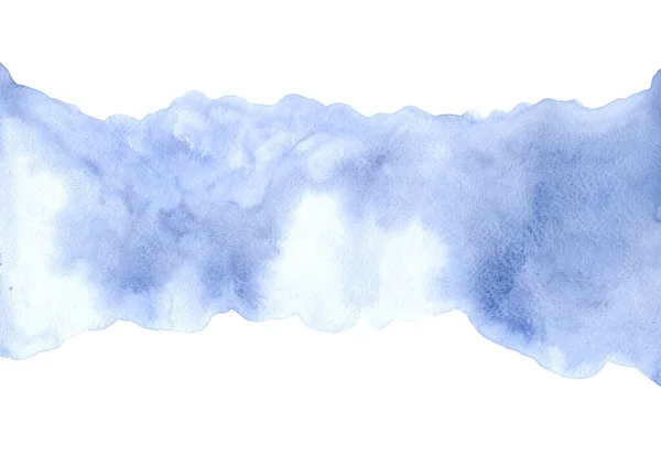 Abstraktes Königsblaues Aquarell Auf Papier Zur Dekoration Auf Meer Wasser — Stockfoto