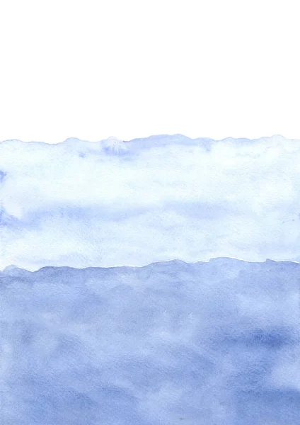 Absztrakt Királyi Kék Akvarell Háttér Papíron Dekoráció Óceán Vízi Téli — Stock Fotó