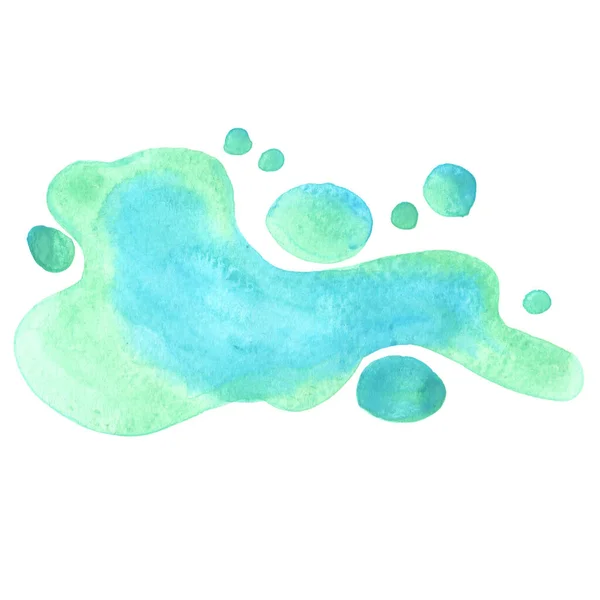 Water Drop Banner Aquarel Illustratie Voor Decoratie Water Dranken Concept — Stockfoto