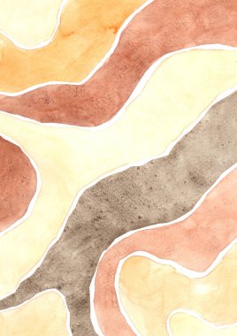 Kahve, köy ve tarih kavramları üzerine dekorasyon için soyut kahverengi suluboya arka plan.