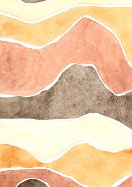 Kahve, köy ve tarih kavramları üzerine dekorasyon için soyut kahverengi suluboya arka plan.